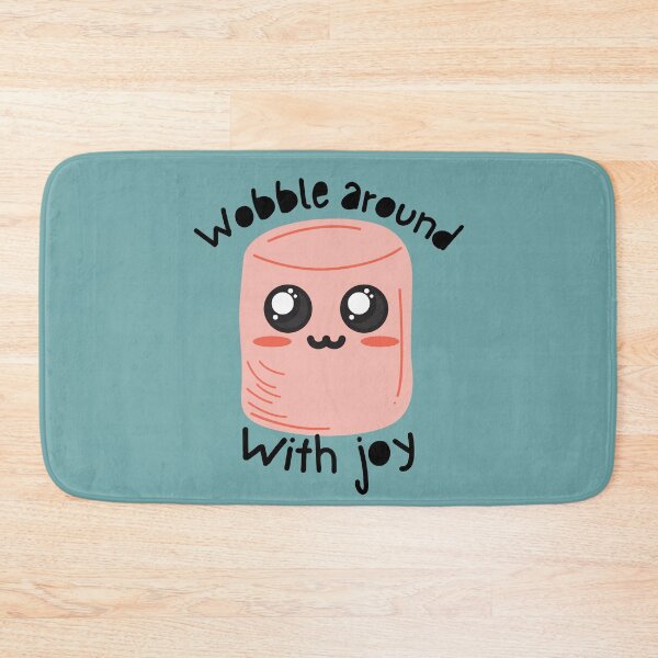 Item preview, Kawaii Pink Marshmallow - Wobble around with joy  designed and sold by SalxSal.