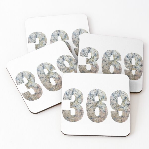 Item preview, Tesla magic manifesting numbers with multicolored abstract interiors designed and sold by Mary Egan.