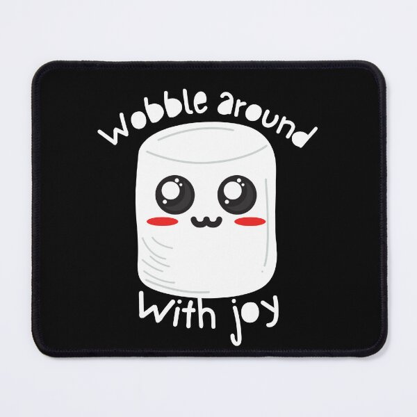 Item preview, Kawaii White Marshmallow - Wobble around with joy  designed and sold by SalxSal.