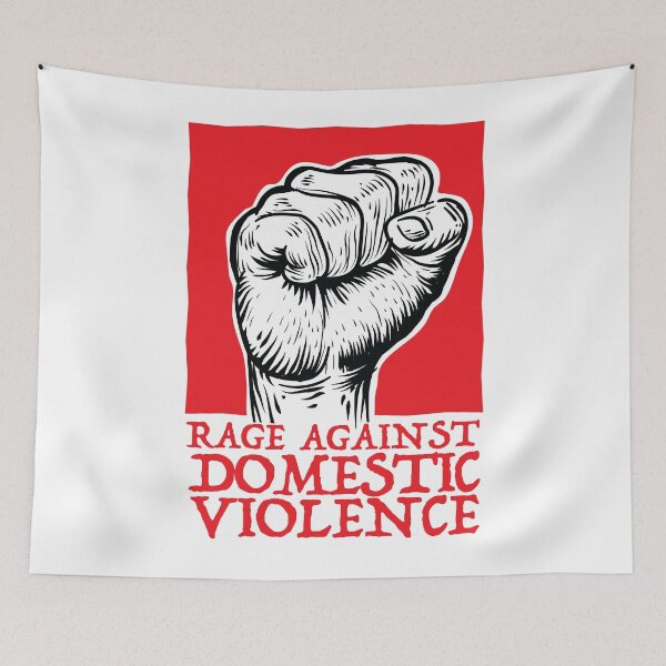 Item preview, Rage Against Domestic Violence ( Propaganda Fist Red ) designed and sold by WULFLAND ARTS.