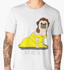 Beauty and the Pug Men's Premium T-Shirt