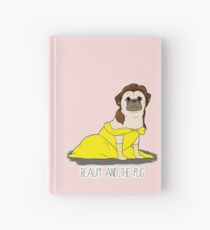 Beauty and the Pug Hardcover Journal