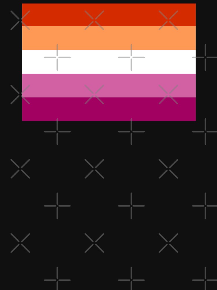 Thumbnail 7 of 7, Classic T-Shirt, Lesbian Pride Flag designed and sold by Gayesthetic.
