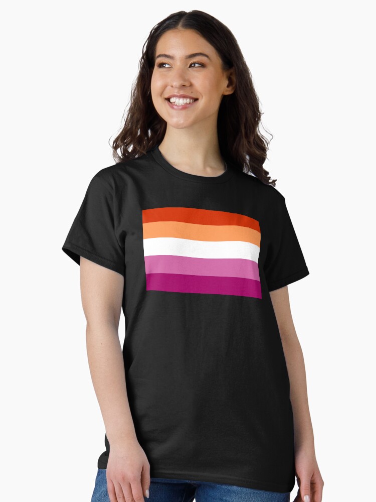 Thumbnail 2 of 7, Classic T-Shirt, Lesbian Pride Flag designed and sold by Gayesthetic.