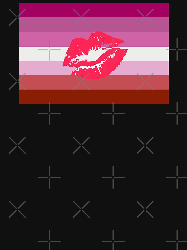 Thumbnail 7 of 7, Classic T-Shirt, Lipstick Lesbian Pride Flag designed and sold by Gayesthetic.