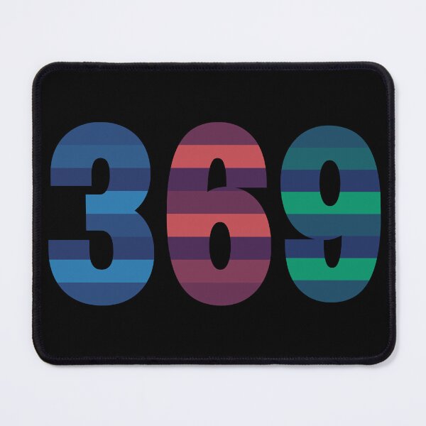 Item preview, Tesla magic manifesting numbers in bold and strong stripes in blues, greens and reds. designed and sold by Mary Egan.