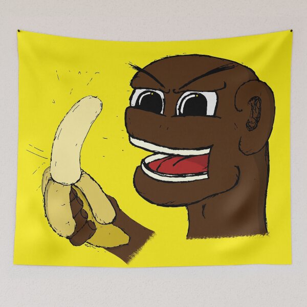 Item preview, Monkey with banana designed and sold by medulla9324.