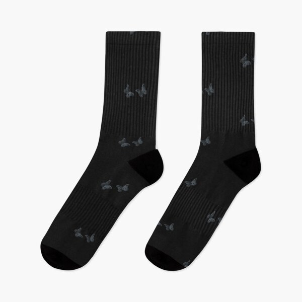 Item preview, Gray Butterflies on a Black Background designed and sold by AliCatOriginals.