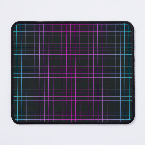 Item preview, Plaid purple black aqua pattern designed and sold by Cyber-Spider.