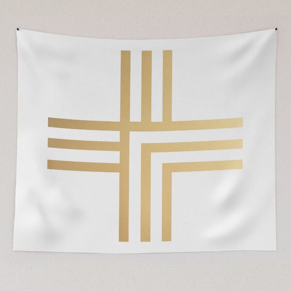 Item preview, Geometric Plus Sign (Gold) designed and sold by starkle.