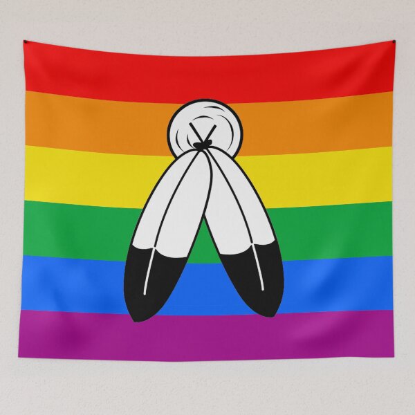 Item preview, Two Spirit LGBTQ+ Pride Flag designed and sold by Gayesthetic.