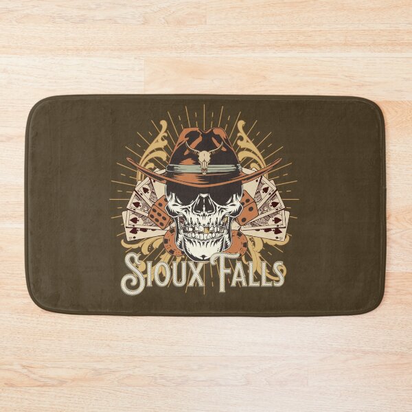Item preview, Sioux Falls Gambling Skull Western South Dakota designed and sold by CattlettArt.