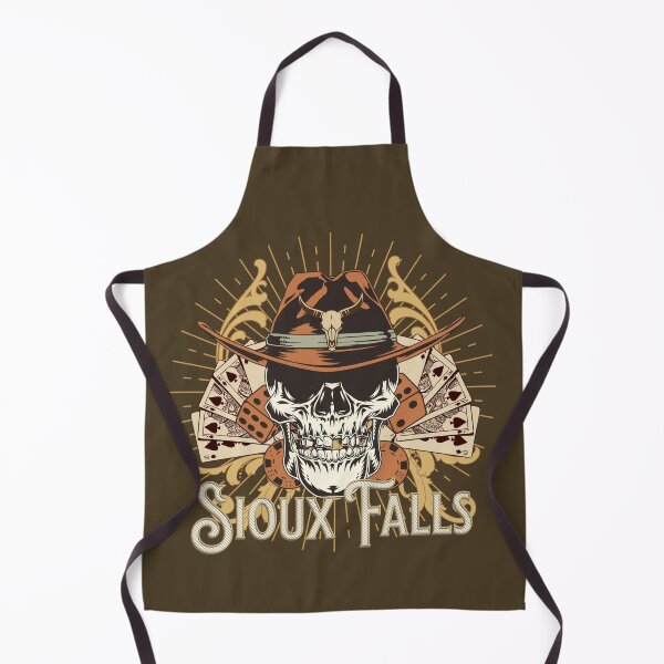 Item preview, Sioux Falls Gambling Skull Western South Dakota designed and sold by CattlettArt.