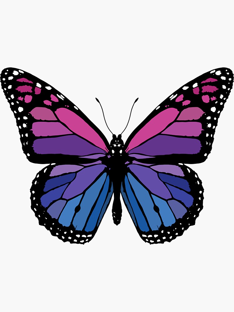 Aperçu 3 sur 3. Sticker avec l'œuvre papillon de baies créée et vendue par cosmicallyavg.