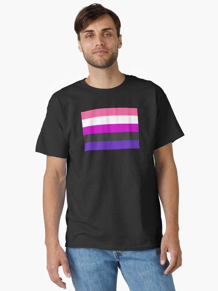 Thumbnail 2 of 7, Classic T-Shirt, Genderfluid Pride Flag designed and sold by Gayesthetic.