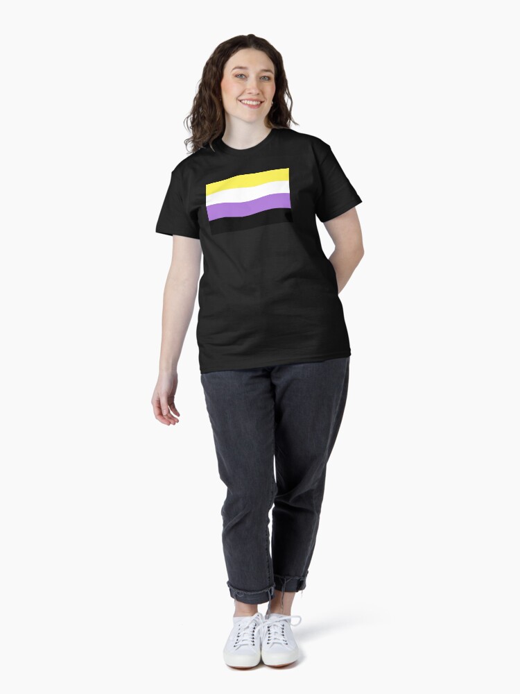 Thumbnail 4 of 7, Classic T-Shirt, Nonbinary Pride Flag designed and sold by Gayesthetic.