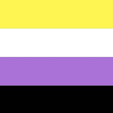 Artwork thumbnail, Nonbinary Pride Flag by Gayesthetic