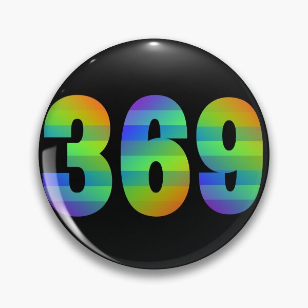 Item preview,  Tesla magic manifesting numbers in bold affirming rainbow stripes  designed and sold by Mary Egan.