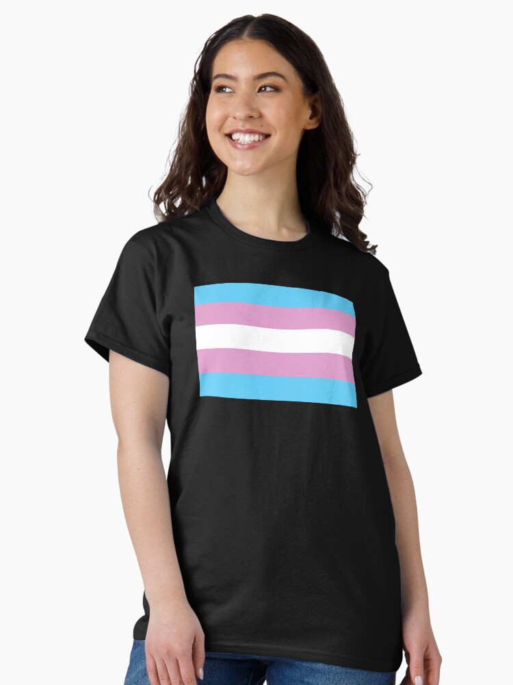 Thumbnail 2 of 7, Classic T-Shirt, Trans Pride Flag designed and sold by Gayesthetic.