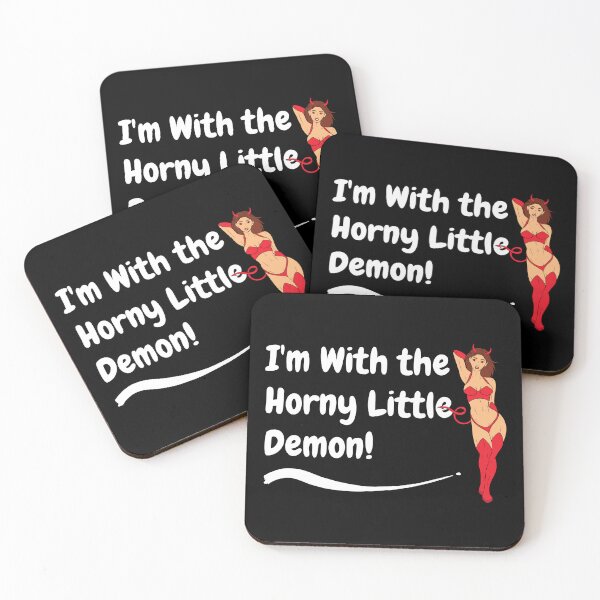 Item preview, Swinger Lifestyle I'm With the Horny Little Demon! Great Hotwife, Vixen Desing. For dark colors. designed and sold by swingersshop.