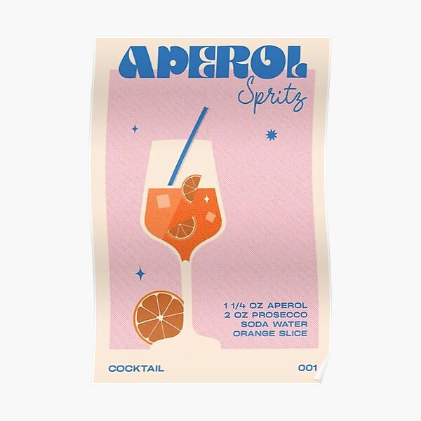 Retro Aperol Sprits  Poster