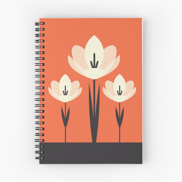 Item preview, Cream Crocus on Orange designed and sold by lisajaynemurray.