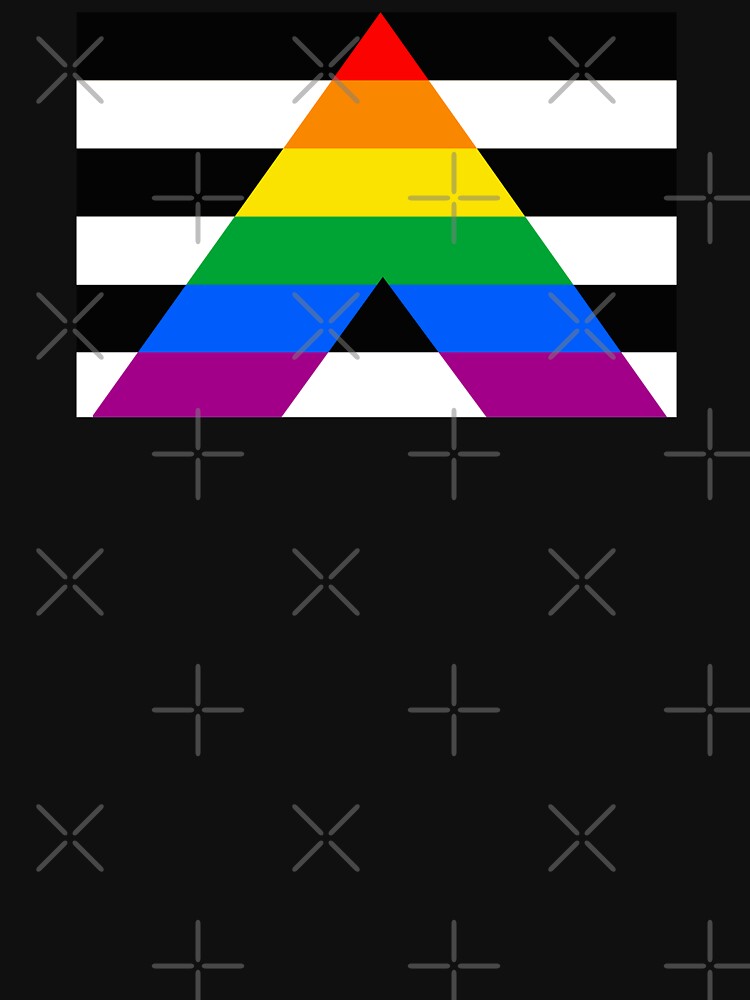 Thumbnail 7 of 7, Classic T-Shirt, Straight Ally Pride Flag designed and sold by Gayesthetic.