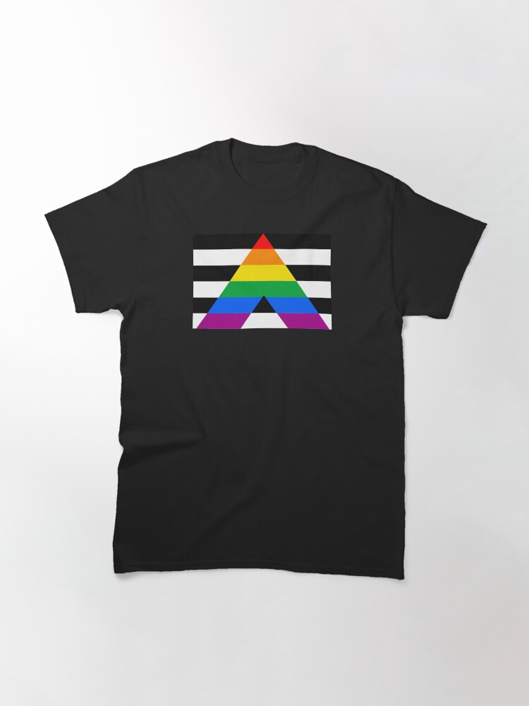 Thumbnail 3 of 7, Classic T-Shirt, Straight Ally Pride Flag designed and sold by Gayesthetic.