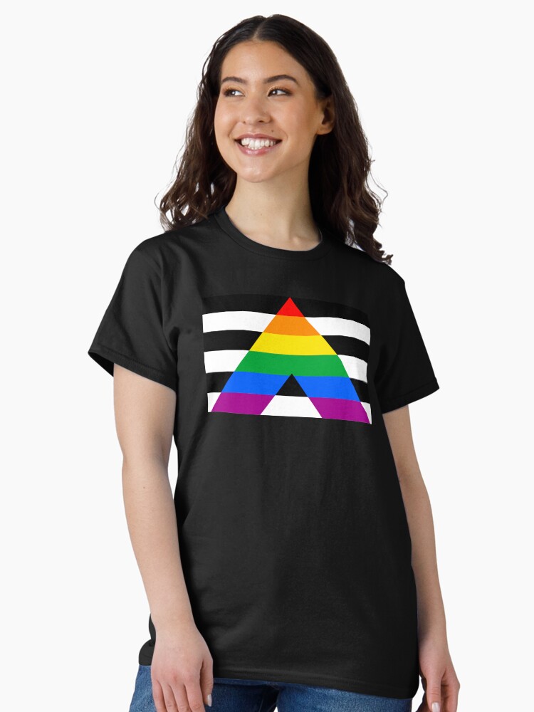 Thumbnail 1 of 7, Classic T-Shirt, Straight Ally Pride Flag designed and sold by Gayesthetic.