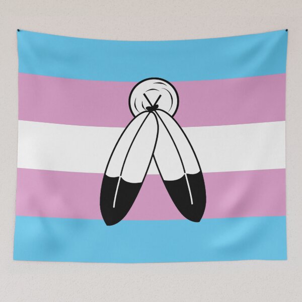 Item preview, Two Spirit Trans Pride Flag designed and sold by Gayesthetic.