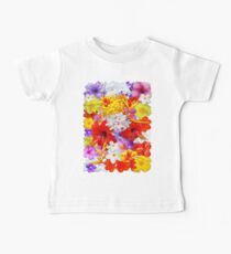 Exotic Flowers Colorful Explosion Baby Tee