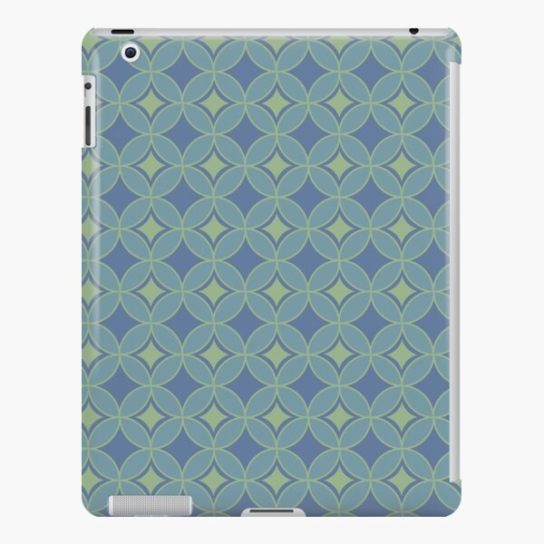 Green and Blue Indonesian Batik Pattern Variation iPad Snap Case