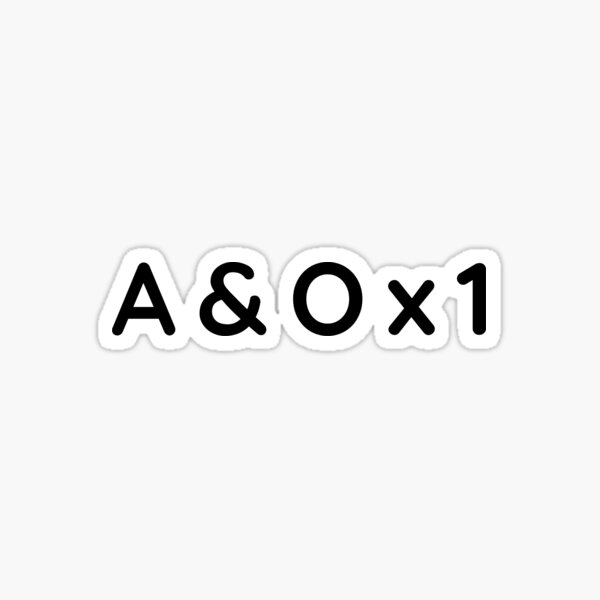 A&O x1, Medical Humor Sticker