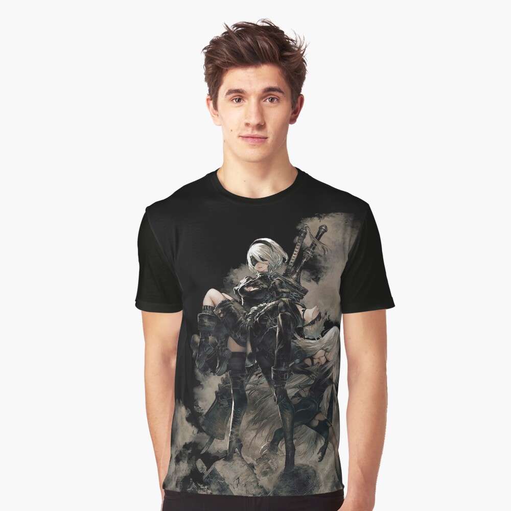 Nier: Automata Black Graphic T-Shirt