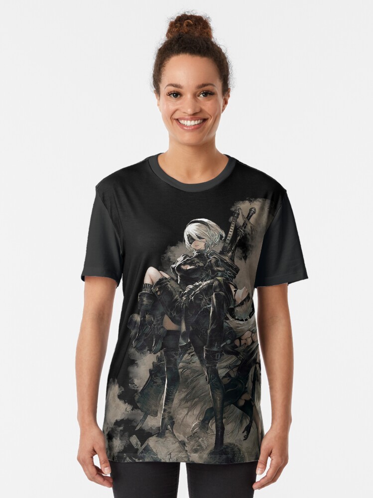 Alternate view of Nier: Automata Black Graphic T-Shirt