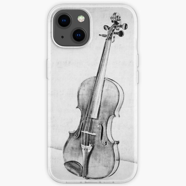 Violin in Black and White iPhone Soft Case