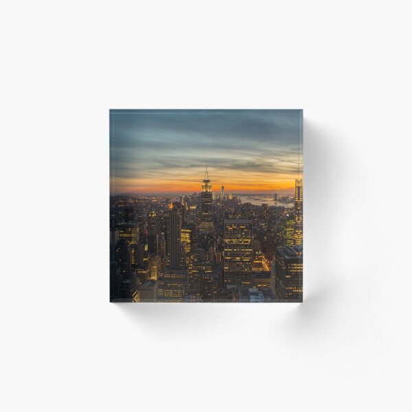 New York, New York Acrylic Block
