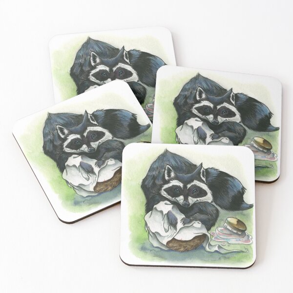 Item preview, Laundry Raccoon ~ Cute Home Decor designed and sold by Badlungsart.