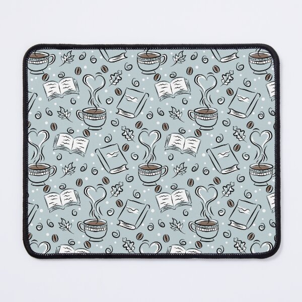 Item preview, Coffee and Books Lover Hand Drawn Pattern designed and sold by mrhighsky.
