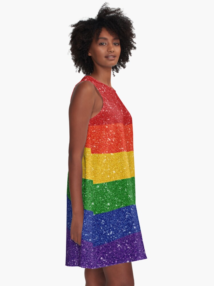 glitter gay pride outfit