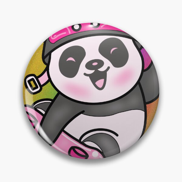Item preview, The Colorful Smile Surf Skate Panda designed and sold by MyMemoriesArts.