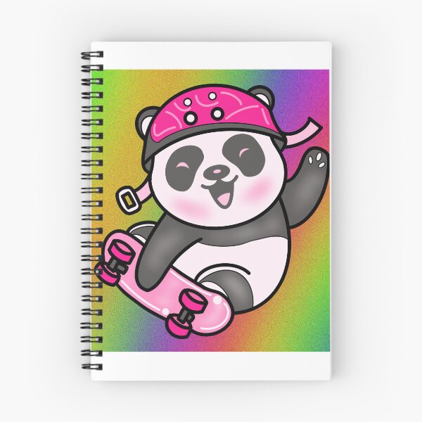 Item preview, The Colorful Smile Surf Skate Panda designed and sold by MyMemoriesArts.