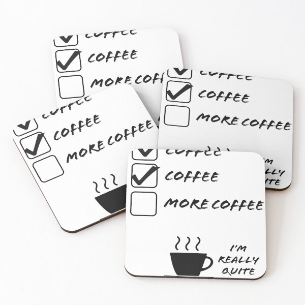 Artikelvorschau, Kaffee Kaffee Mehr Kaffee Ich bin wirklich ziemlich beschäftigt entworfen und verkauft von BeansHotTees.