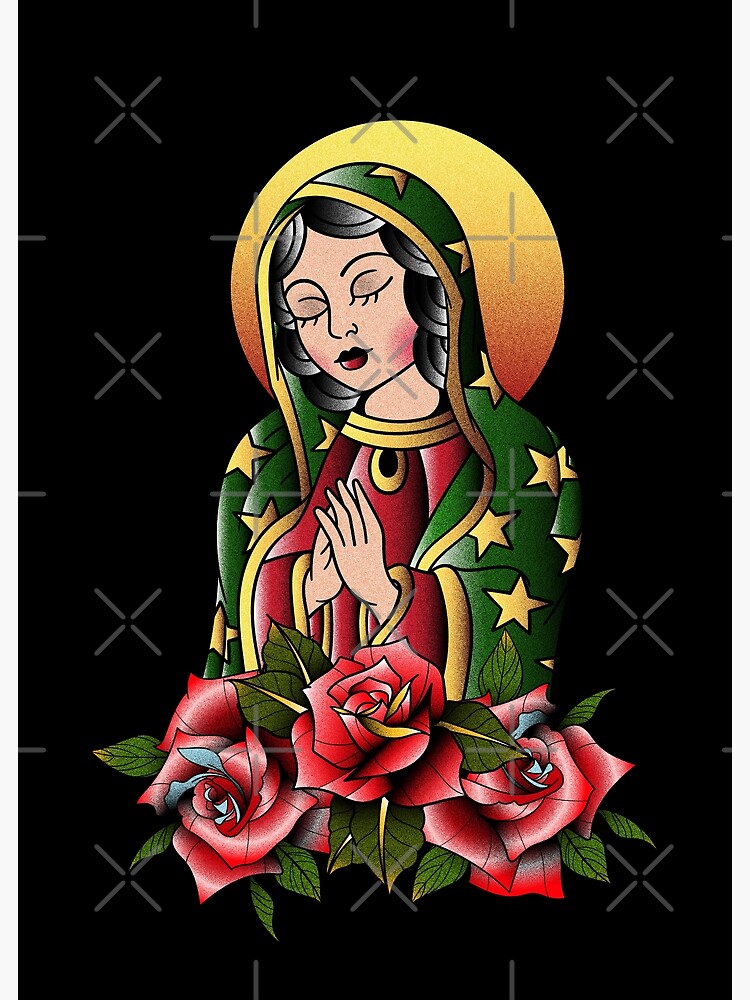 "virgin of guadalupe chicano art" Poster for Sale by guillermofarze