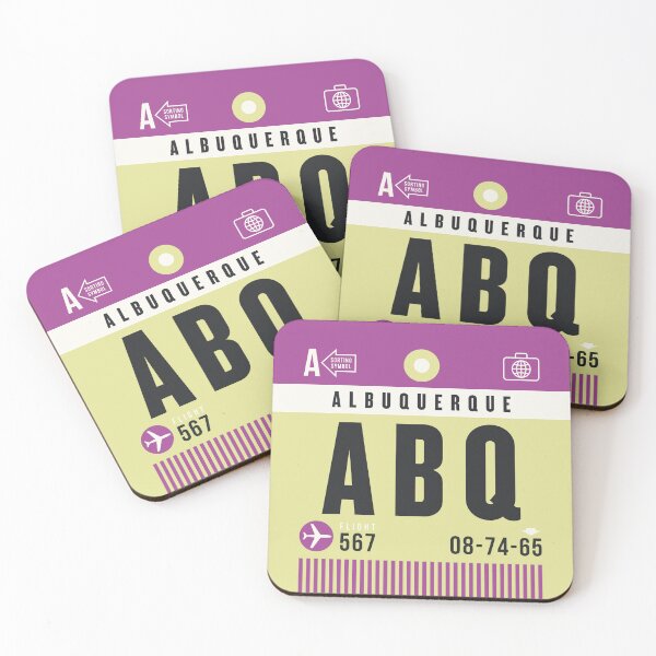 Item preview, Luggage Tag A - ABQ Albuquerque New Mexico USA designed and sold by VoodooCircus.