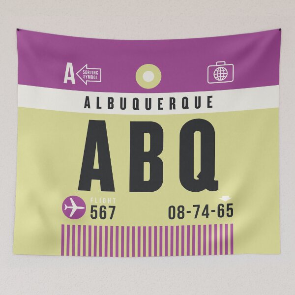 Item preview, Luggage Tag A - ABQ Albuquerque New Mexico USA designed and sold by VoodooCircus.