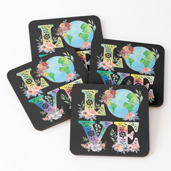 Item preview, Love Planet Earth Watercolor Style Flowers and Plants  designed and sold by mrhighsky.