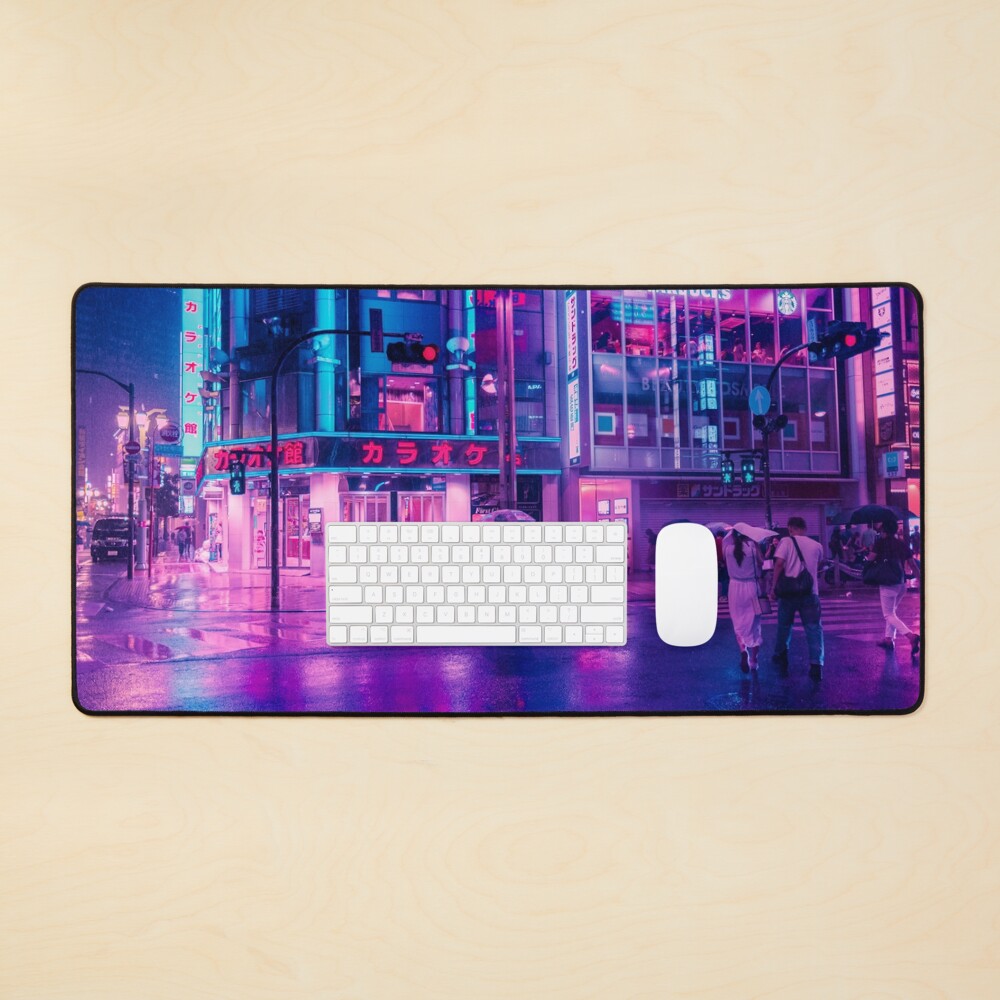 Neon Nostalgia Mouse Pad