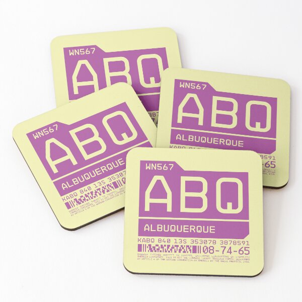 Item preview, Luggage Tag C - ABQ Albuquerque New Mexico USA designed and sold by VoodooCircus.