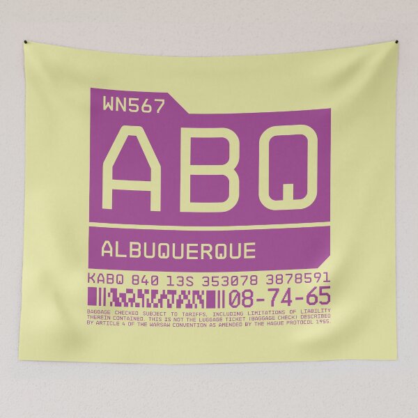 Item preview, Luggage Tag C - ABQ Albuquerque New Mexico USA designed and sold by VoodooCircus.